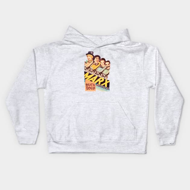 Marx Brothers Bros Duck Soup Kids Hoodie by parashop